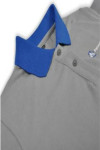 P518 blue collar gray polo shirts