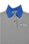 P518 blue collar gray polo shirts