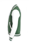 Z243 white and green basketball sweater