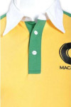 P524 green and yellow workwear polo shirts