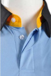 P527 light blue cotton polo shirts