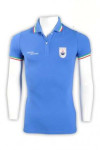 P529 light blue cotton sports polo shirts