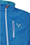 J479 blue zipper jacket with logo