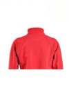 J480 red zipper jacket with logo for woman