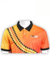 P530 orange sports sublimation polo shirts 