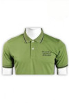 P537 green cotton polo shirts