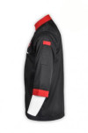 KI078 Where Can I Find Customized Chef Clothing Black Chef Jacket with Pen Pocket Singapore 