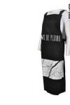 AP077 Customize Chef Aprons with Logo Printing and Contrast Pocket Design Black Bib Apron with Snap Buttons