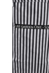 AP072 Custom made Black & White Pinstripe Kitchen Cooking Apron Striped Pattern Bib Aprons with Adjustable Neck Strap F&B Workwear Uniforms