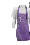 AP071 Customized Printed Purple Apron with Adjustable Halter Neck Strap Waterproof Aprons Chefs Waiters Catering Uniform