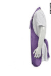 AP071 Customized Printed Purple Apron with Adjustable Halter Neck Strap Waterproof Aprons Chefs Waiters Catering Uniform