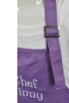 AP071 Customized Printed Purple Apron with Adjustable Halter Neck Strap Waterproof Aprons Chefs Waiters Catering Uniform