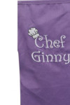 AP071 Customized Printed Purple Apron with Adjustable Halter Neck Strap Waterproof Aprons Chefs Waiters Catering Uniform