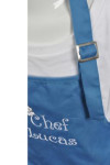AP070 Customize Embroidered Dark Slate Blue Aprons Cotton Server Bib Apron Chefs Waiters Catering Uniform
