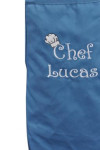 AP070 Customize Embroidered Dark Slate Blue Aprons Cotton Server Bib Apron Chefs Waiters Catering Uniform