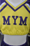 CH156 Design Your Own Cheerleading Uniform for Kids, Children and Youth 2 Piece Yellow Purple Full Swag Cheer Uniforms