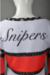 CH160 Custom Order Women's Cheerleader 80s Cheer Uniform Red White Black Cheerleading Outfit
