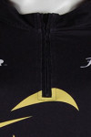 B096 Bespoke Cycle Shirts Short Sleeve Black and Yellow Team Jersey