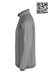 W183 Personalized Men's Sports Clothing Gray Jacket with Half Zip 