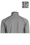 W183 Personalized Men's Sports Clothing Gray Jacket with Half Zip 