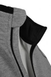W183 Personalized Men's Sports Clothing Gray Jacket with Half Zip 