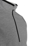 W183 Personalized Men's Sports Clothing Gray Jacket with Half Zip 