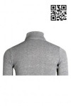 W186 Tailor-Made Grey Black Stylish Sports Jacket with Standing Collar Front Zip 