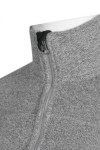 W186 Tailor-Made Grey Black Stylish Sports Jacket with Standing Collar Front Zip 