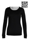 W187 Personalized Women's Slim Fit Black Sportswear Blank Long Sleeve Shirt for Custom Logo Printing