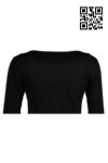 W187 Personalized Women's Slim Fit Black Sportswear Blank Long Sleeve Shirt for Custom Logo Printing