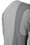 W194 Personalized Badminton Crew Neck Shirt Men's Polyester Sportswear in Gray