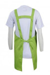 AP101 Personalised Green Yellow Apron with Logo Embroidery H-Back Bib Aprons F&B Kitchen Uniforms