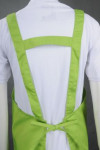 AP101 Personalised Green Yellow Apron with Logo Embroidery H-Back Bib Aprons F&B Kitchen Uniforms