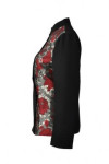 HL010 Custom Print Wait Staff Attendant Uniform Women's Asymmetrical Button Long Sleeve Top