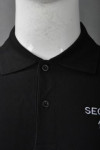 P727 Customize Black Mens Polo