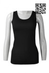 VT167 Manufacture Solid Color Vest T-shirt Style Contrast Shrimp Sue Black  Tank Top