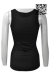 VT167 Manufacture Solid Color Vest T-shirt Style Contrast Shrimp Sue Black  Tank Top