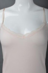 VT168 Custom Solid Color Vest T-shirt Style Lace Sling Light Pink  Tank Top