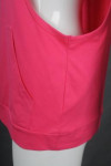 VT170 Customized Dancing Vest T-shirt With Hood Pink  Printed LOGO Tank Top