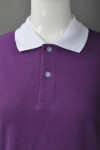 P744 Print Purple Polo Shirt