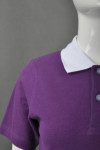 P744 Print Purple Polo Shirt