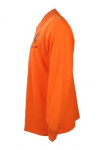 P798 Customize Long Sleeve Orange Polo Shirts