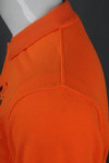 P798 Customize Long Sleeve Orange Polo Shirts