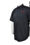 R216 Custom made Embroidery Black Shirt