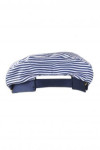 HA241 Custom-Made Peaked Cap Forage Cap in Blue Stripes Sailor Hat