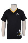 T278 V Collar Design T Shirt