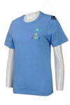 T654 Blue Tees Singapore Shirt For Women