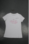 T777 Round Neck Women White T-Shirt Design