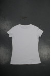 T777 Round Neck Women White T-Shirt Design