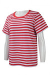 T856 Vertical Stripes Custom T-Shirt For Women